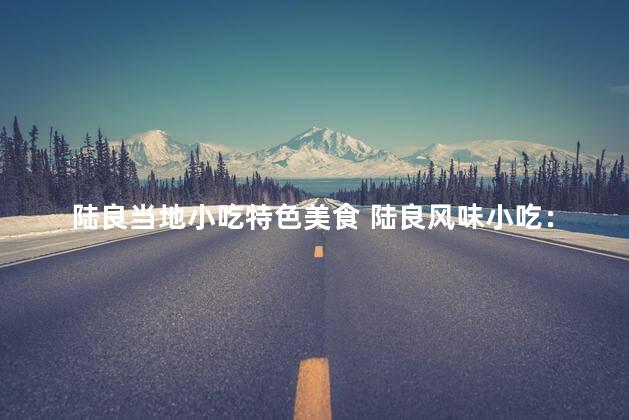 陆良当地小吃特色美食 陆良风味小吃：一口颠倒舌尖的美食